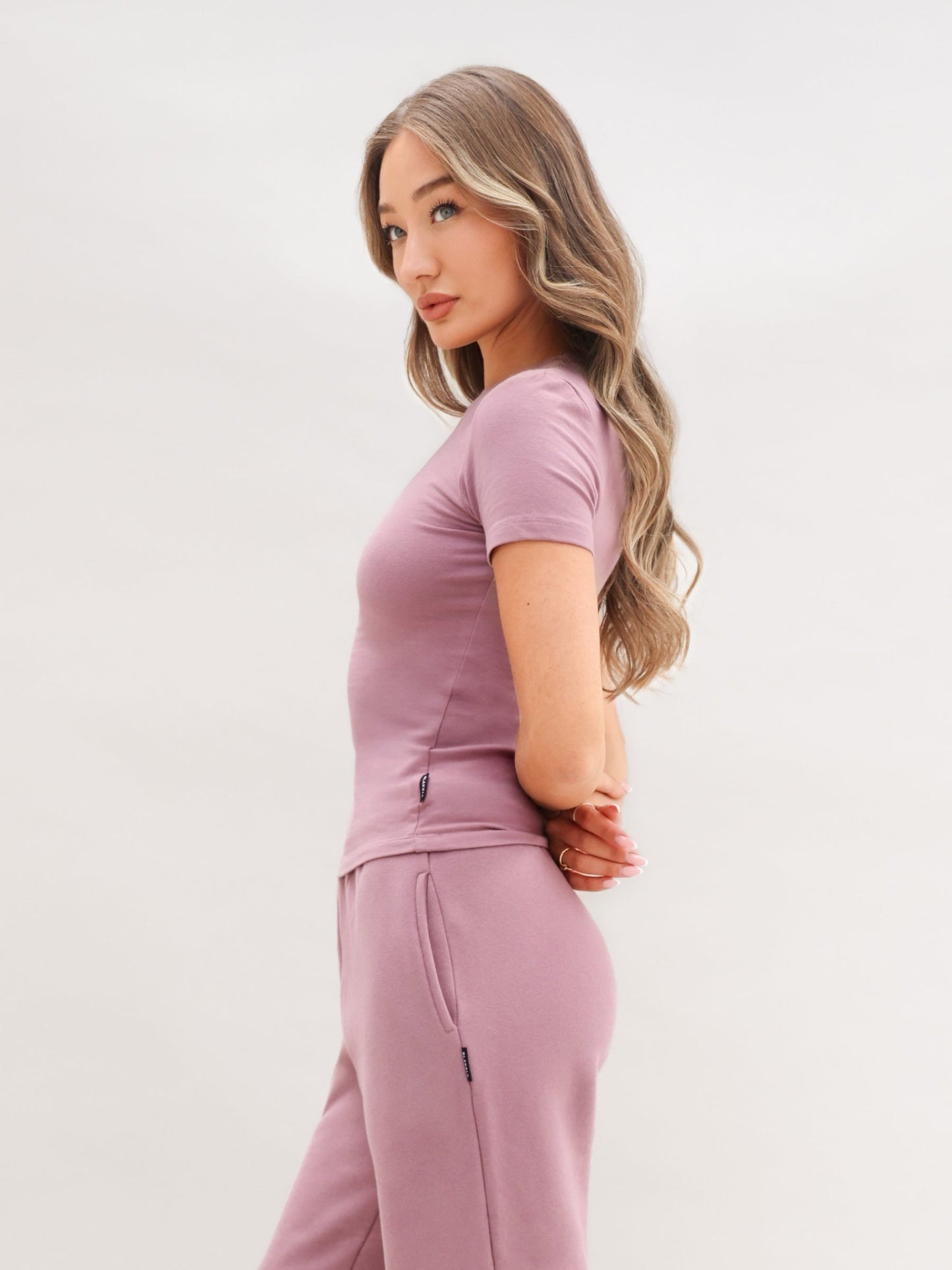 Basic Baby Tee - Dusty Pink