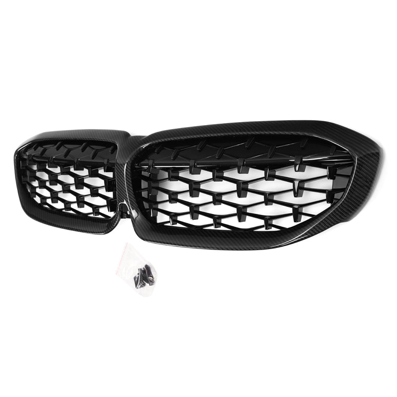 BMW 3 Series G20/G21 Pre-LCI Carbon Fibre Diamond Grill (2019-2022)