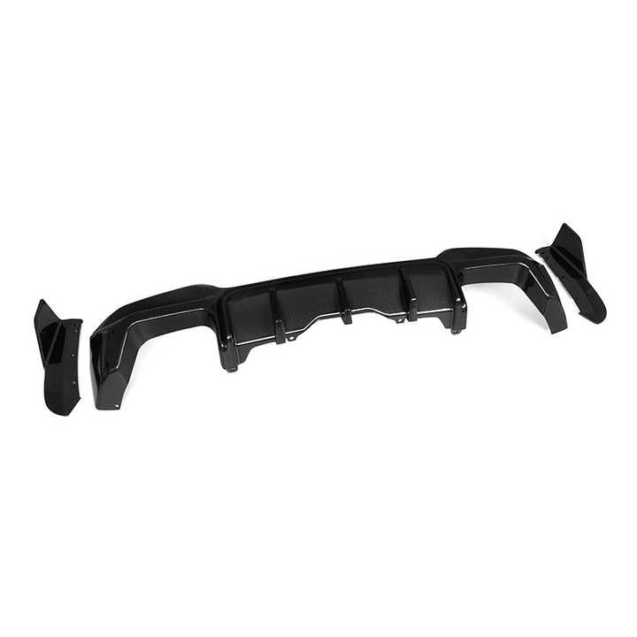 BMW X3M F97 LCI M-Sport Pre-Preg Carbon Fibre Aggressive Rear Diffuser By Sooqoo (2022+)