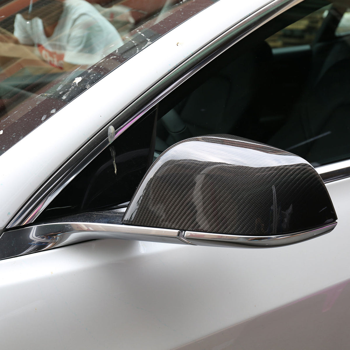 Tesla Model 3 Carbon Fibre Mirror Covers (2017-2023)