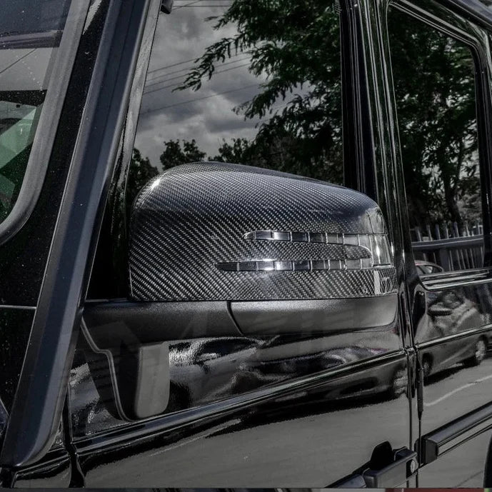 Mercedes G63 W463 Pre-Preg Dry Carbon Fibre Mirror Covers (2012-2018)