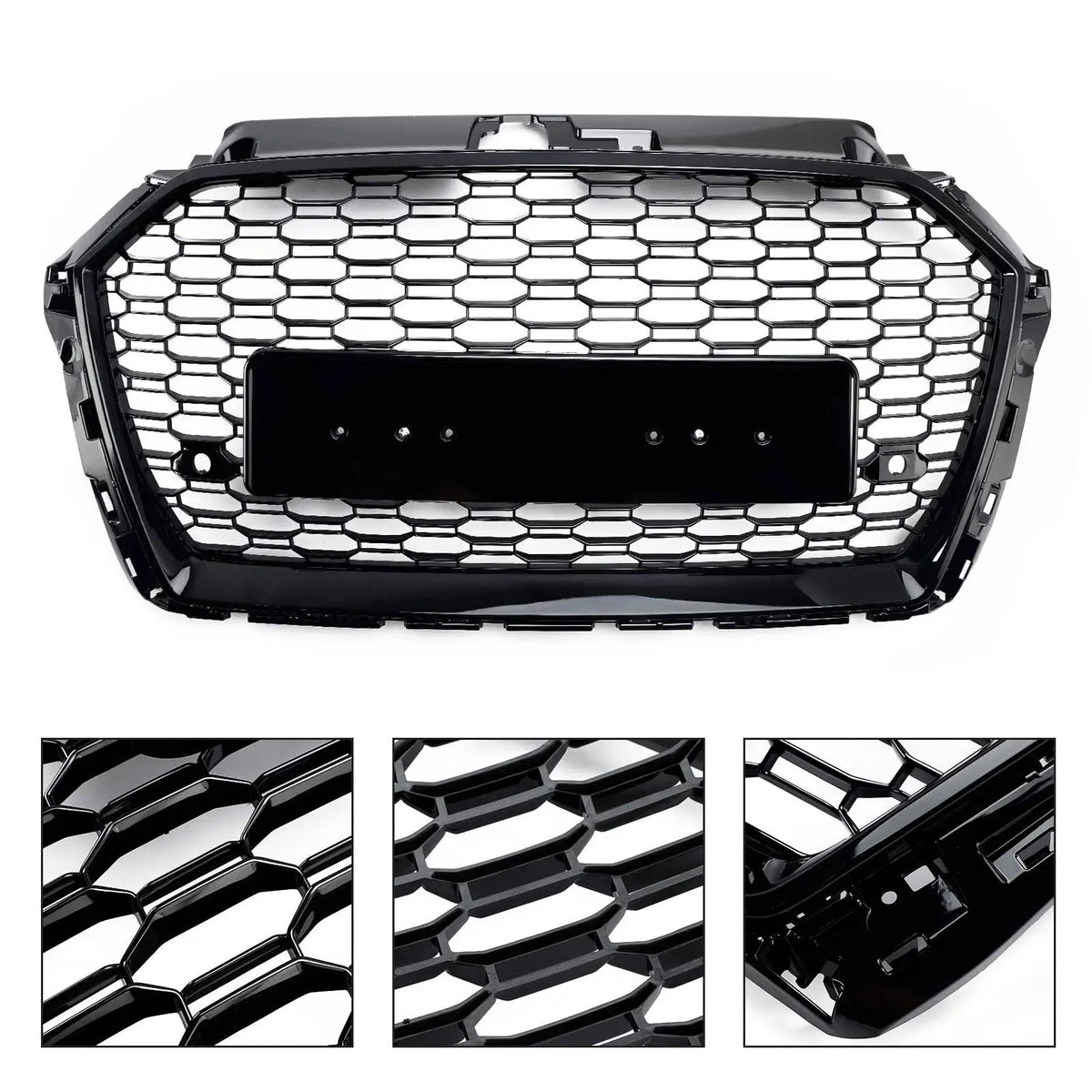 Audi A3/S3 8V RS3 Style Gloss Black Honeycomb Grill (2016-2020)