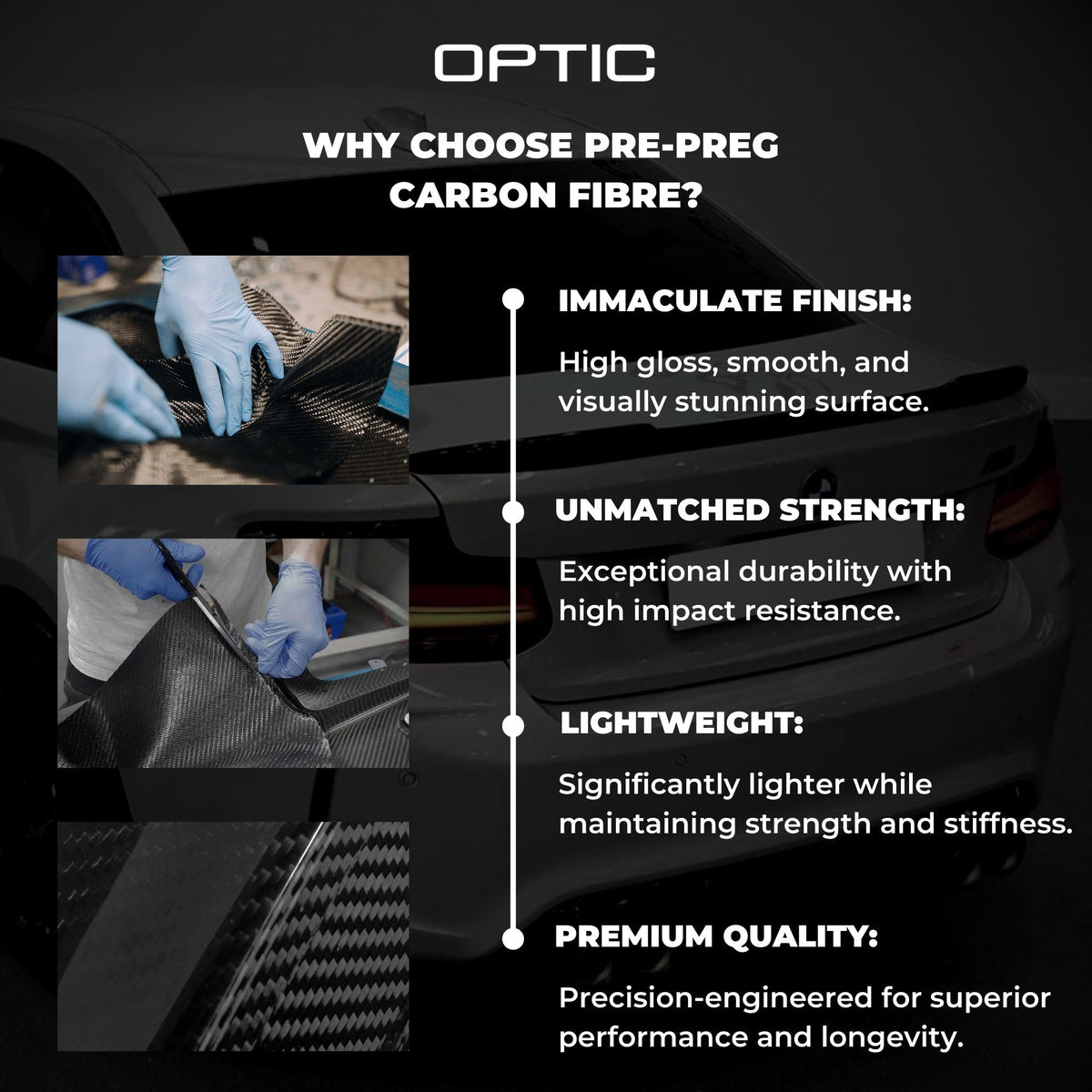 BMW X6 G06 LCI Pre-Preg Dry Carbon Fibre Mp Style Front Lip Splitter (2023+)