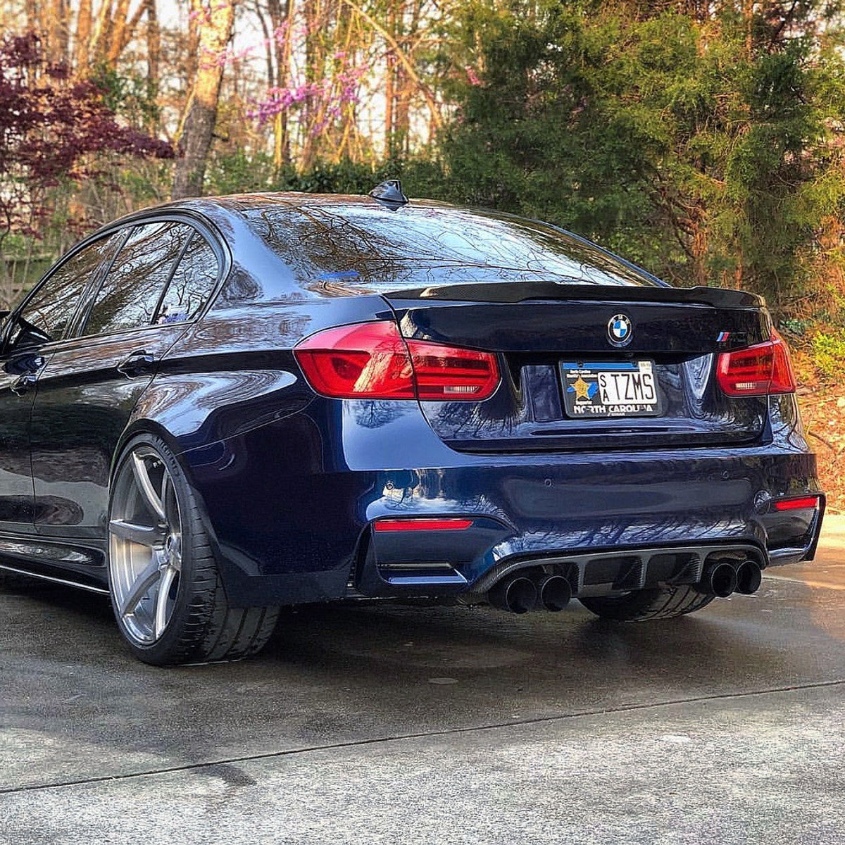 BMW 3 Series F30 / M3 F80 Pre-Preg Dry Carbon Fibre M4 Style Rear Spoiler By OPTIC (2014-2019)