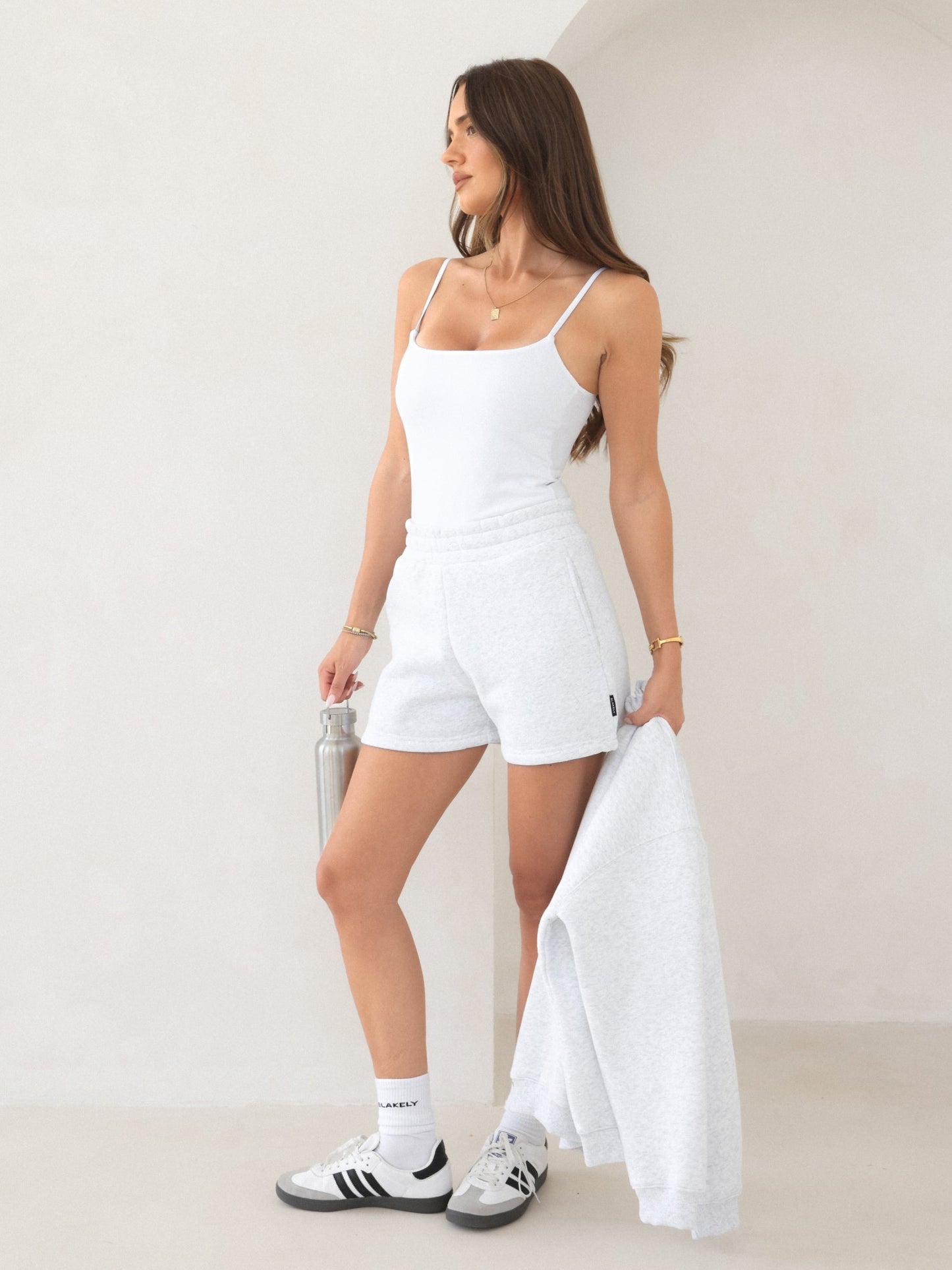 Basic Built-In-Bra Bodysuit - White