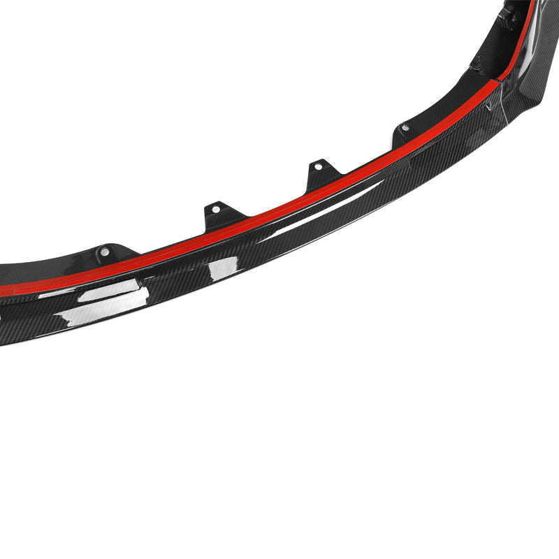 BMW M3 G80 G81 / M4 G82 G83 Pre-Preg Dry Carbon Fibre V Style Front Lip Splitter By OPTIC (2021+)