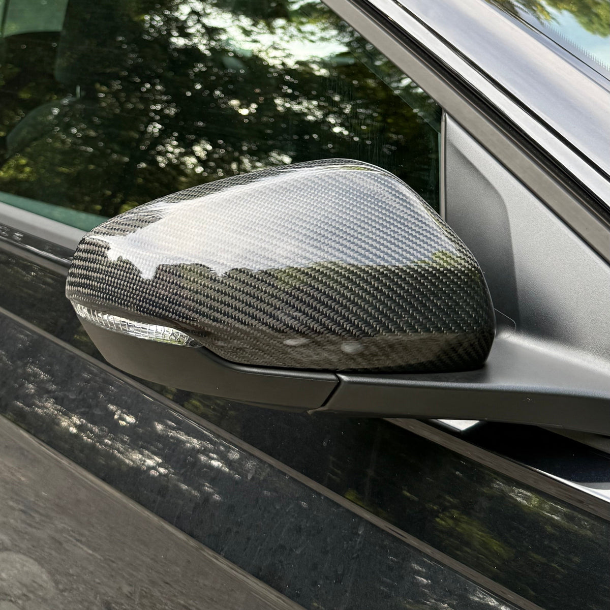VW Polo MK6 Carbon Fibre Mirror Covers (2018+)