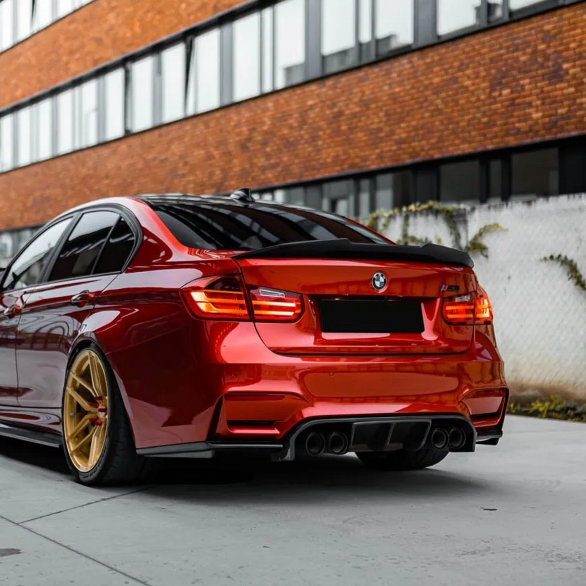 BMW 3 Series F30 / M3 F80 Pre-Preg Dry Carbon Fibre Psm Style Ducktail Spoiler By OPTIC (2014-2019)