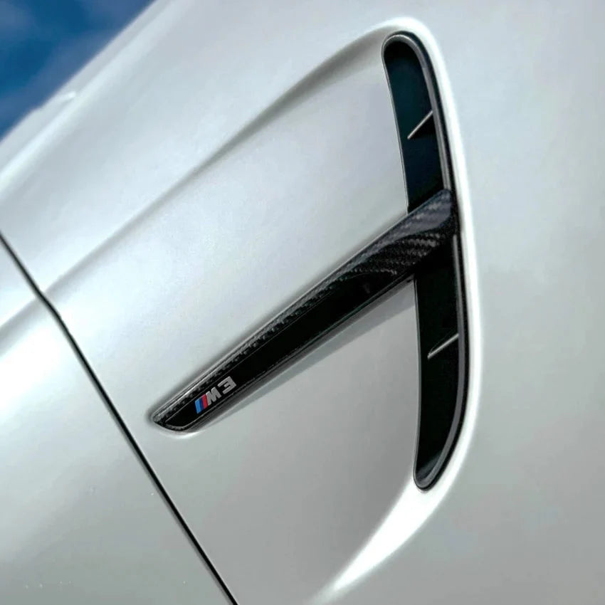 BMW M3 F80 / M4 F82 F83 Carbon Fibre Side Fender Vent Trim (2014-2019)