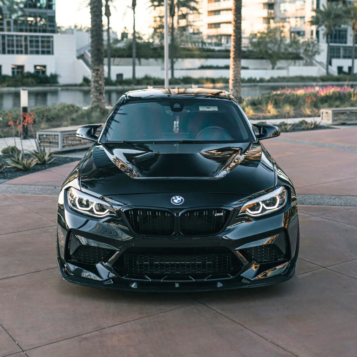 BMW M2 F87 Carbon Fibre 3D Style Front Bumper Splitter (2015-2018)