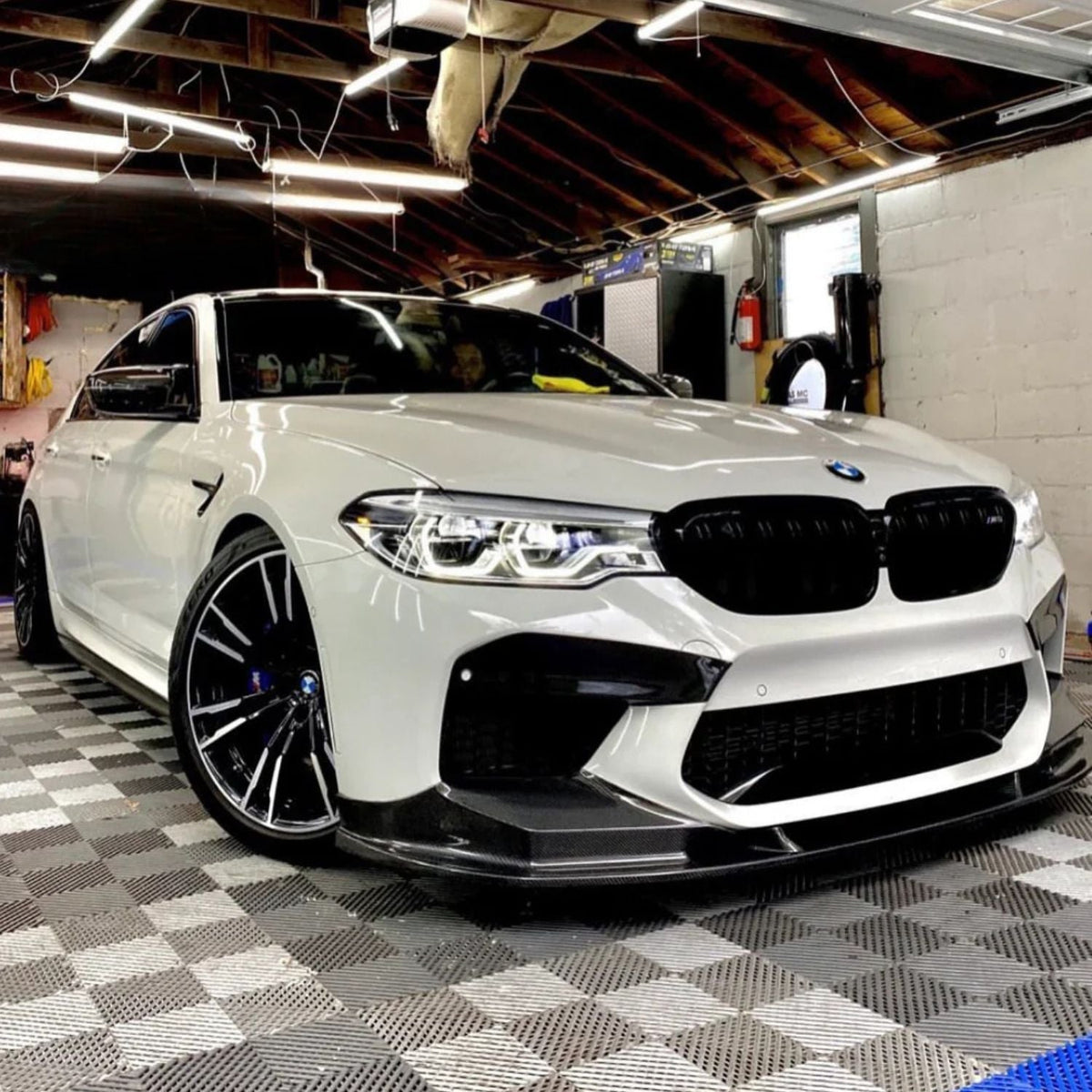 BMW M5 F90 Carbon Fibre 3D Style Front Lip Splitter (2017-2020)