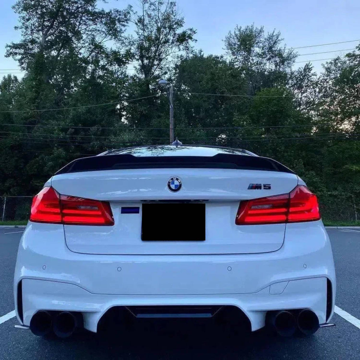 BMW 5 Series G30 / M5 F90 Pre-Preg Dry Carbon Fibre Psm Style Ducktail Rear Spoiler By OPTIC (2017-2023)
