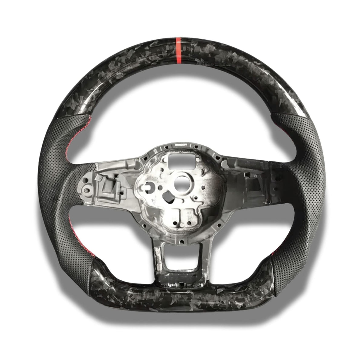 OPTIC Forged Carbon Fibre Custom Steering Wheel For VW Polo MK6 AW GTI / R-LINE (2018-2020)
