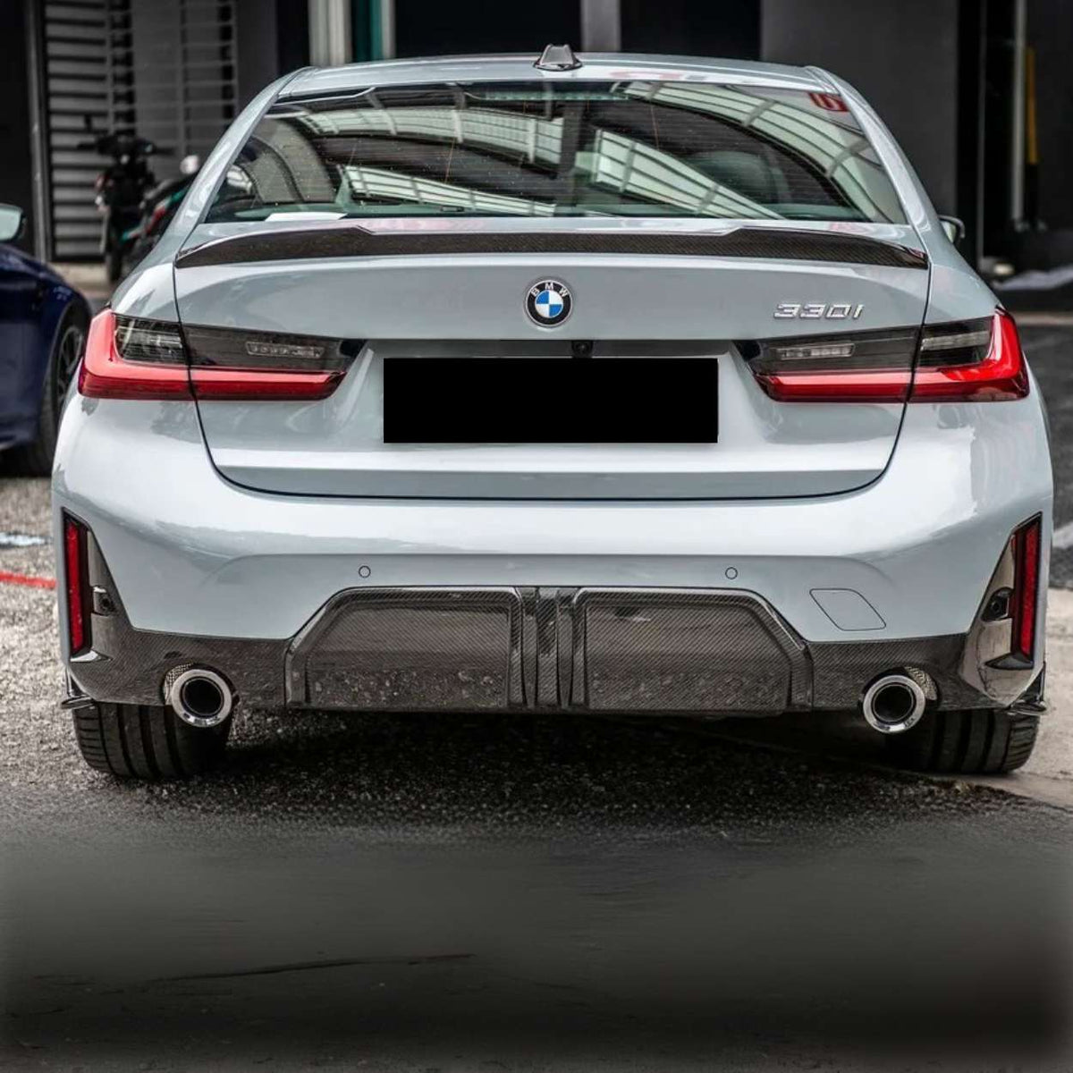 BMW 3 Series LCI G20/G21 M-Sport Pre-Preg Dry Carbon Fibre Mp Style Rear Diffuser By OPTIC (2023+)