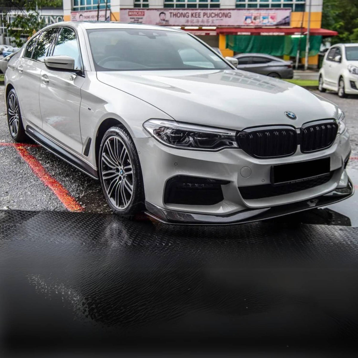 BMW 5 Series G30 M-Sport Carbon Fibre Ac Style Front Lip Splitter (2017-2020)