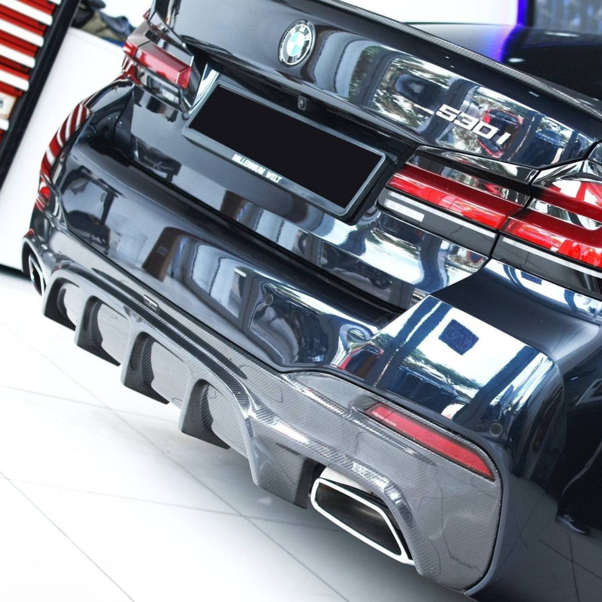 BMW 5 Series G30 G31 M-Sport Carbon Fibre Fd Style Rear Diffuser (2017-2020)