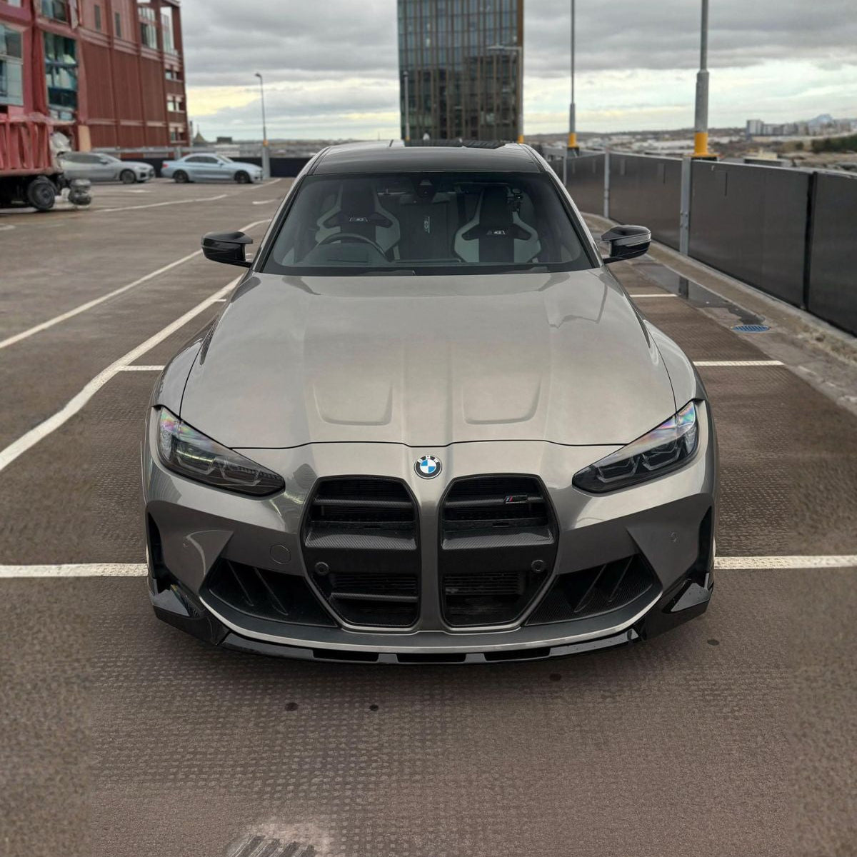 BMW M3 / M4 G80/G81/G82/G83 Gt Pre-Preg Dry Carbon Fibre Front Grill By OPTIC (2021+)