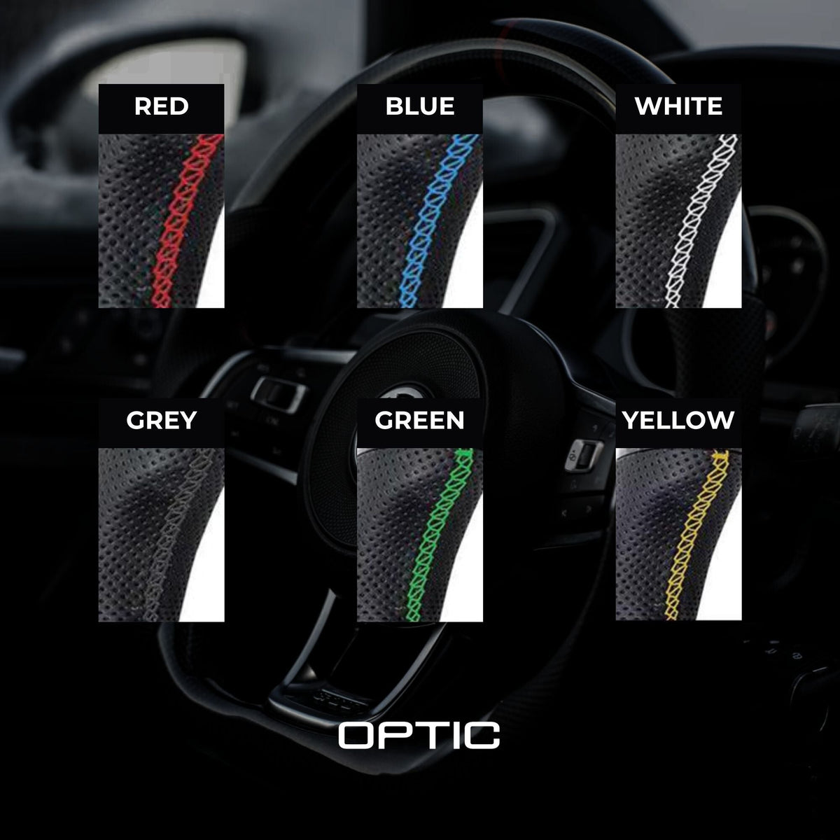 OPTIC Carbon Fibre Custom Steering Wheel For AUDI A3 S3 RS3 8V (2013-2016)