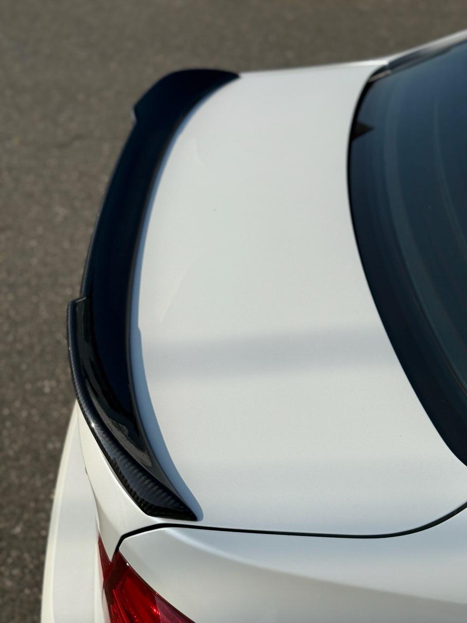 BMW 3 Series F30 / M3 F80 Pre-Preg Dry Carbon Fibre Cs Style Rear Boot Spoiler By OPTIC (2012-2019)