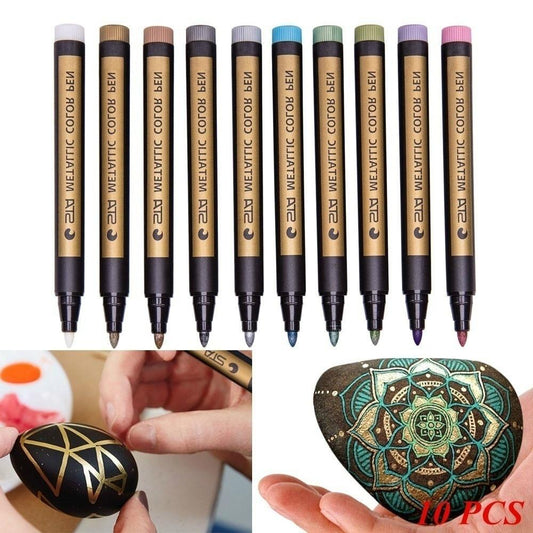 Waterproof Glitter Paint Marker (10-Pack)
