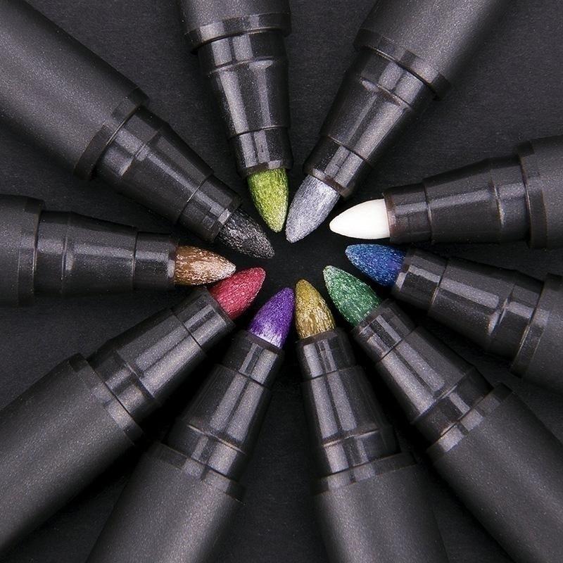 Waterproof Glitter Paint Marker (10-Pack)