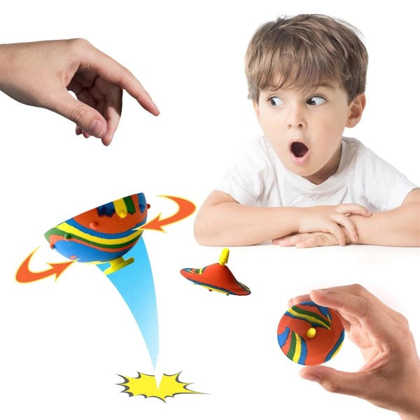 Bounce Ball Toy Jump Spinner Bowl