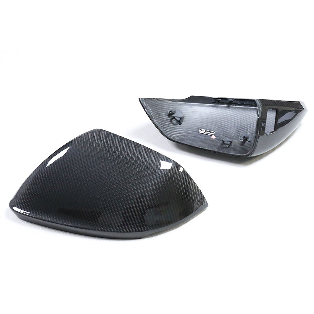 Audi Q8/SQ8/RSQ8 Pre-Preg Dry Carbon Fibre Mirror Covers (2019+) By OPTIC