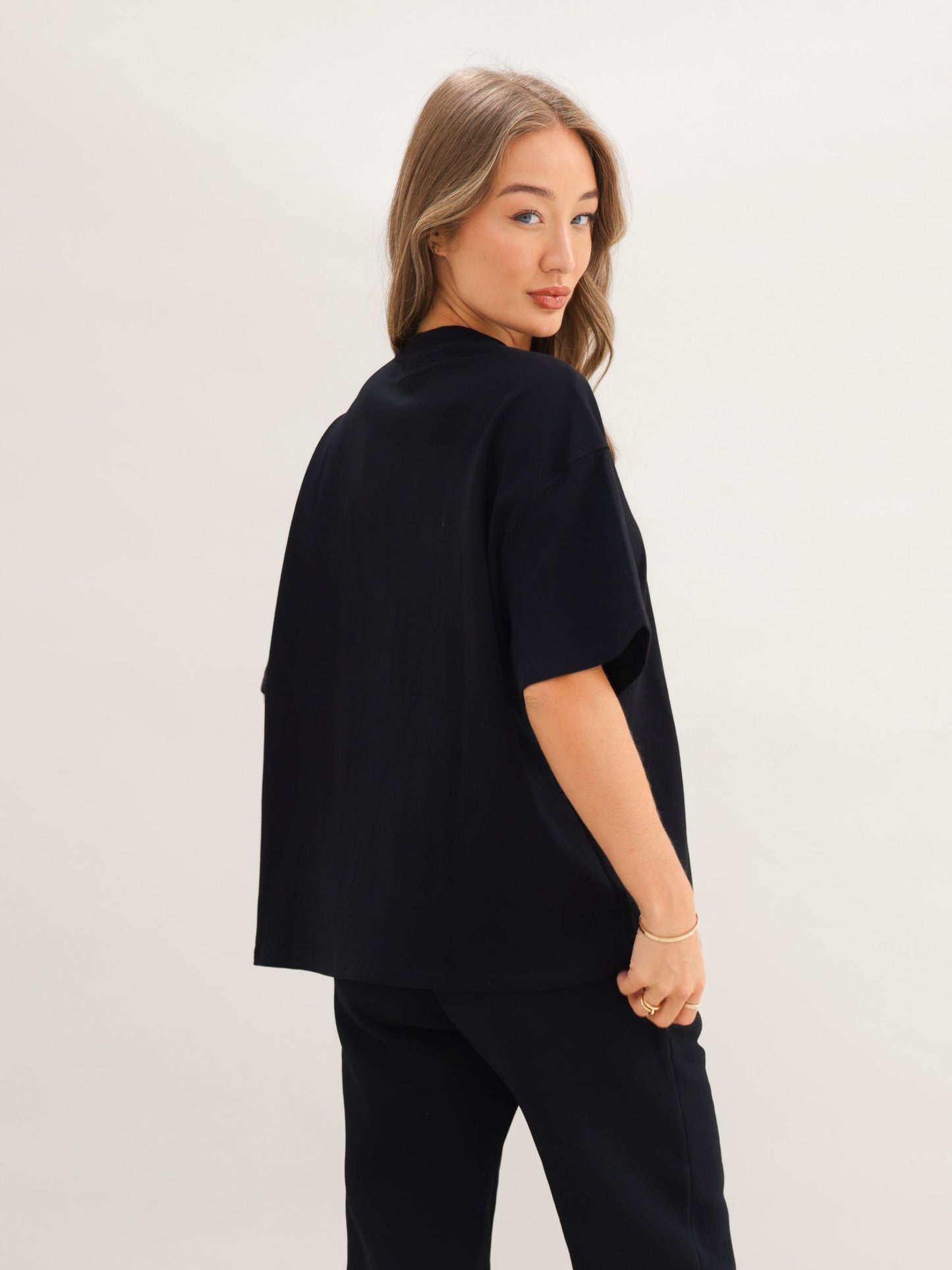 Basic Boxy Oversized T-Shirt - Black