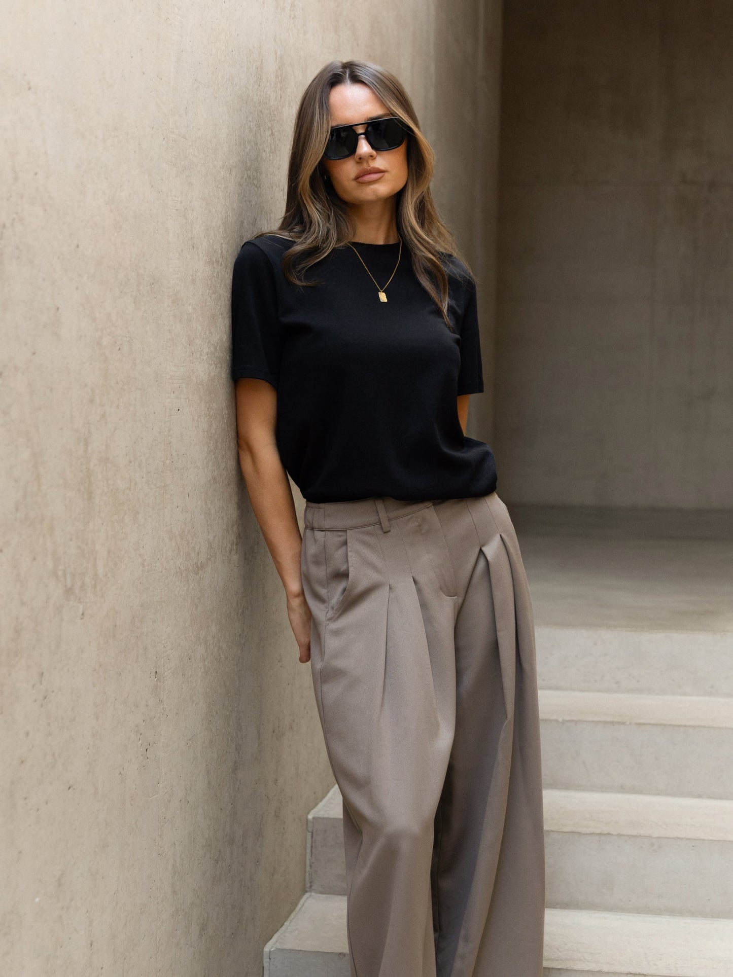 Basic Boxy Oversized T-Shirt - Black