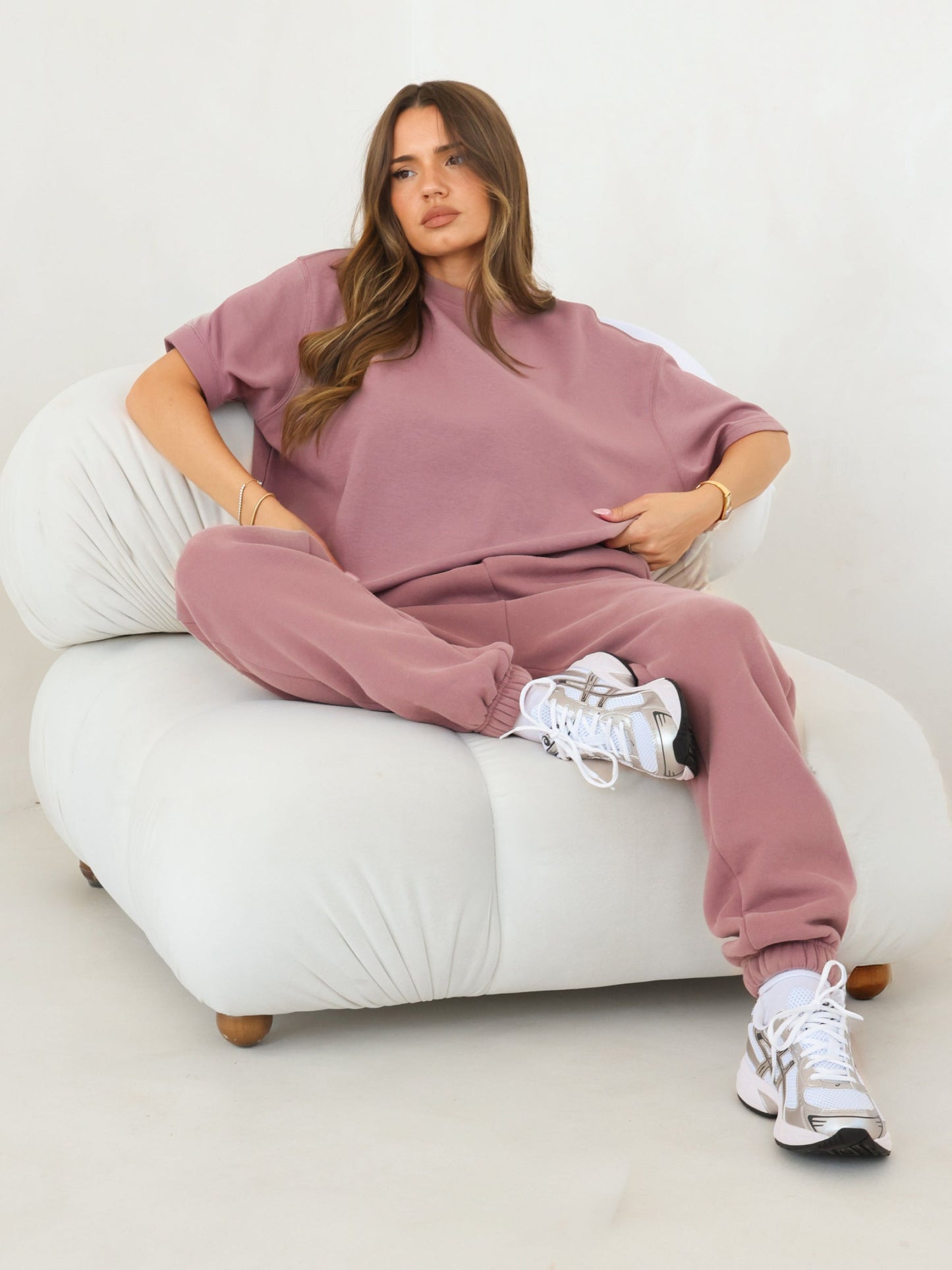 Basic Boxy Oversized T-Shirt - Dusty Pink