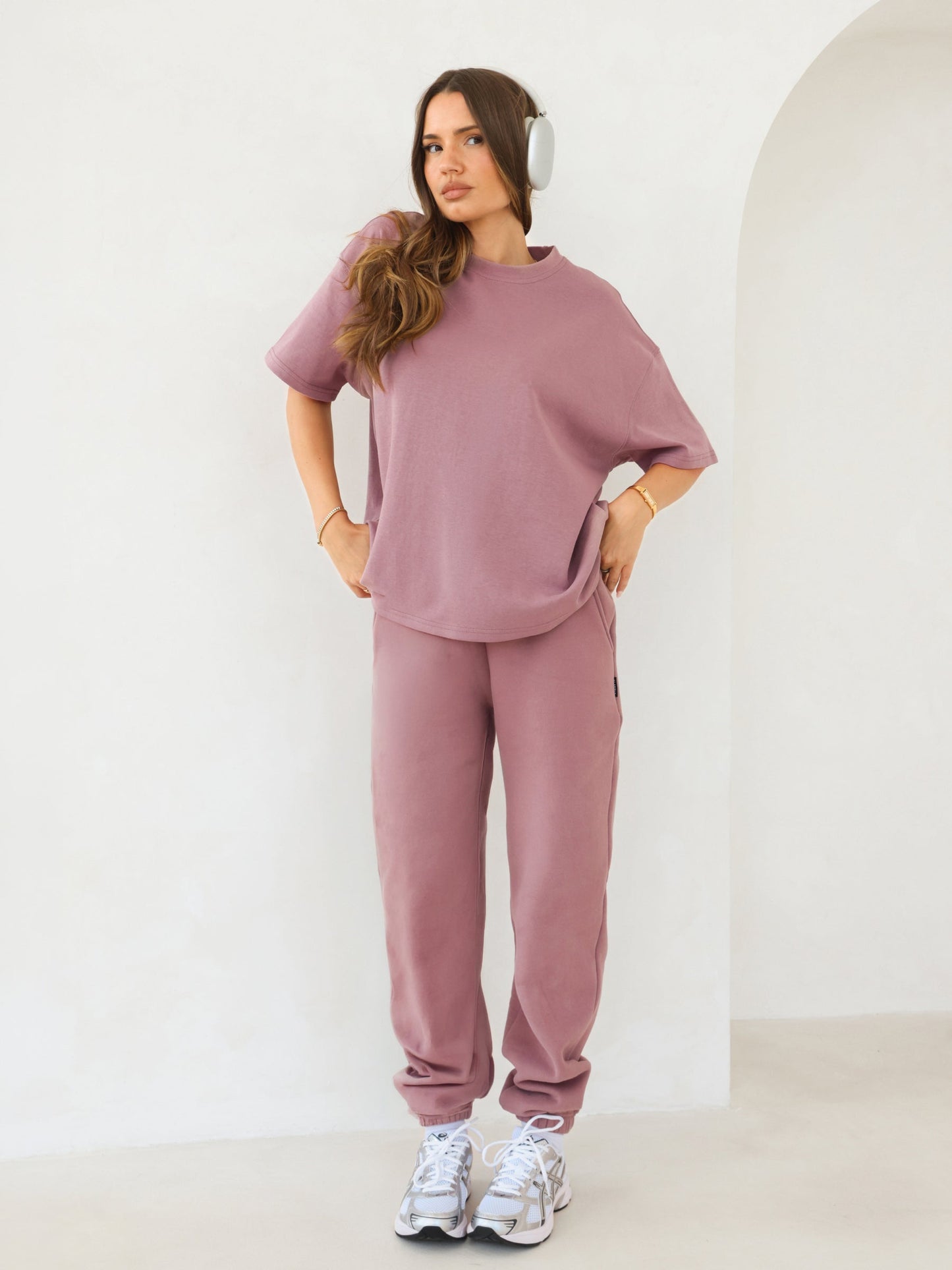 Basic Boxy Oversized T-Shirt - Dusty Pink