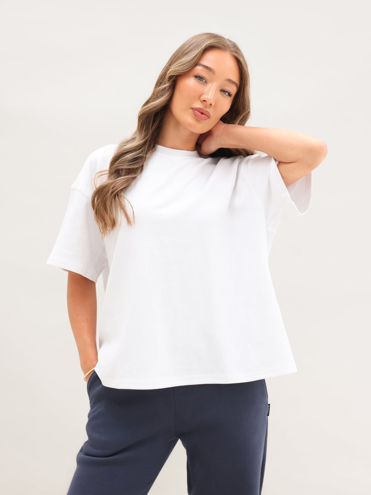 Basic Boxy Oversized T-Shirt - White