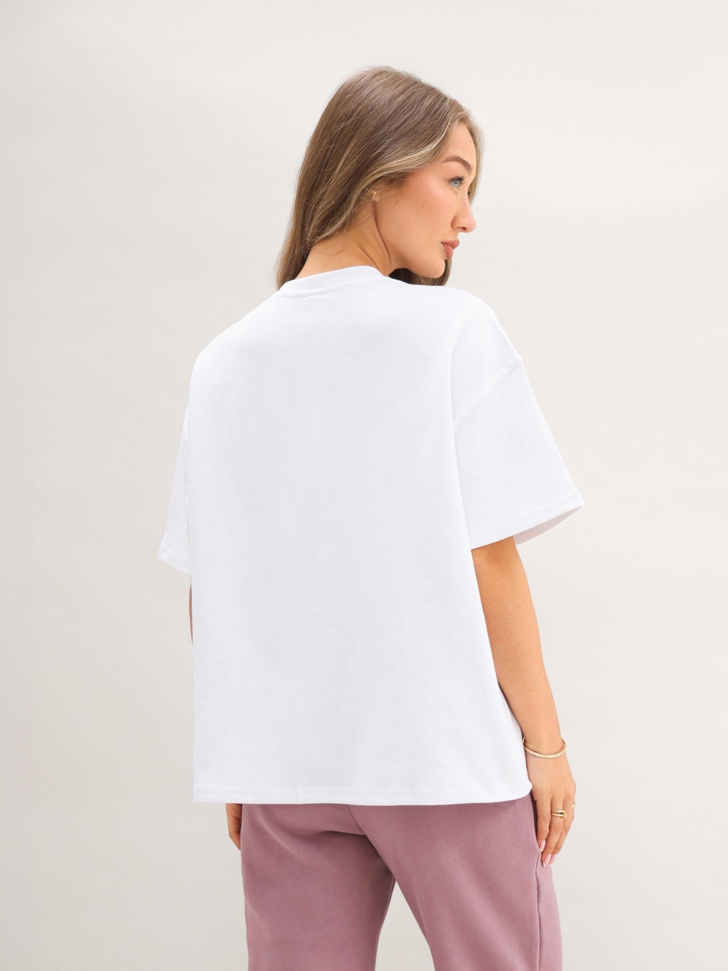 Basic Boxy Oversized T-Shirt - White