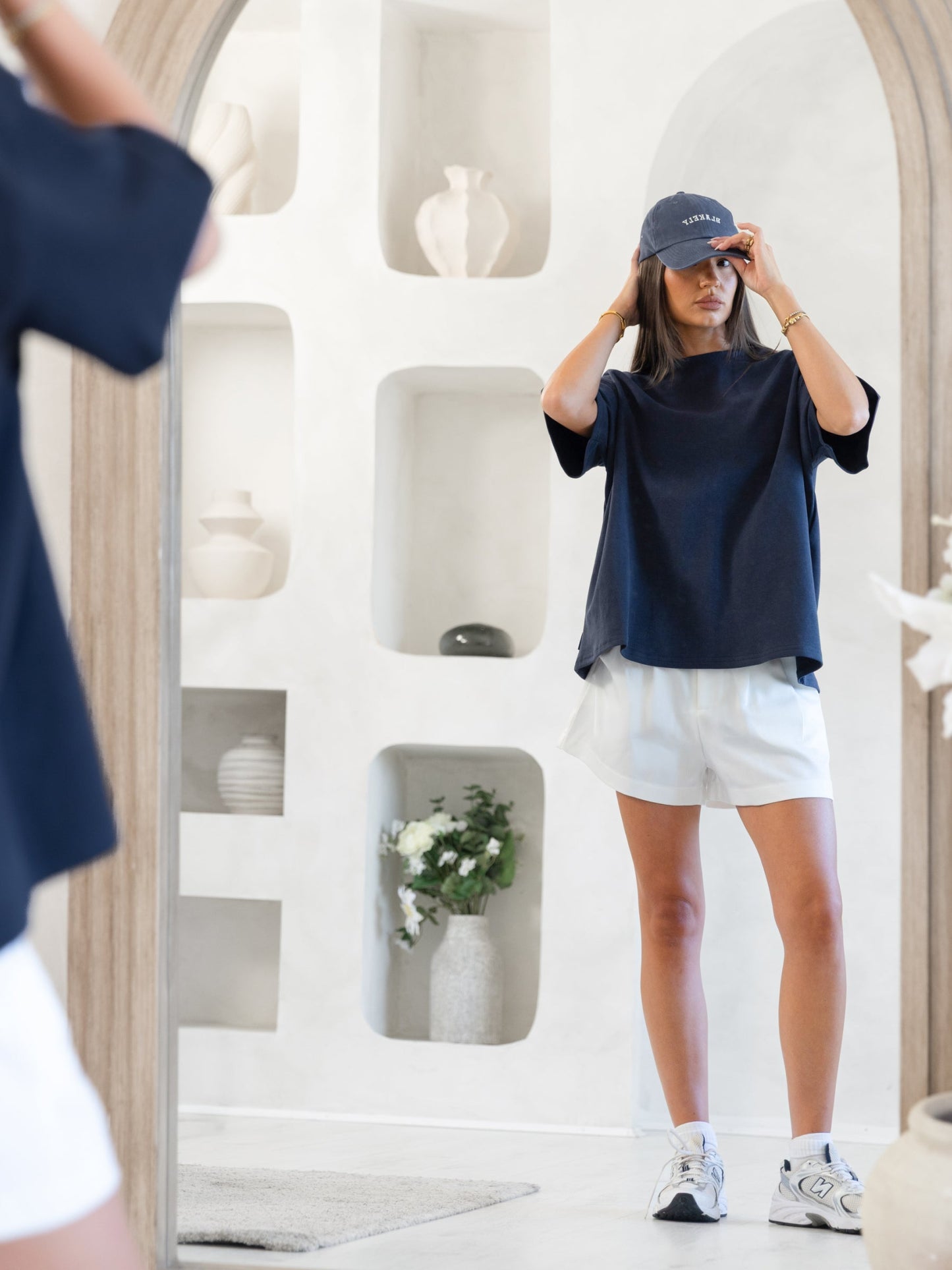 Basic Boxy Oversized T-Shirt - True Navy