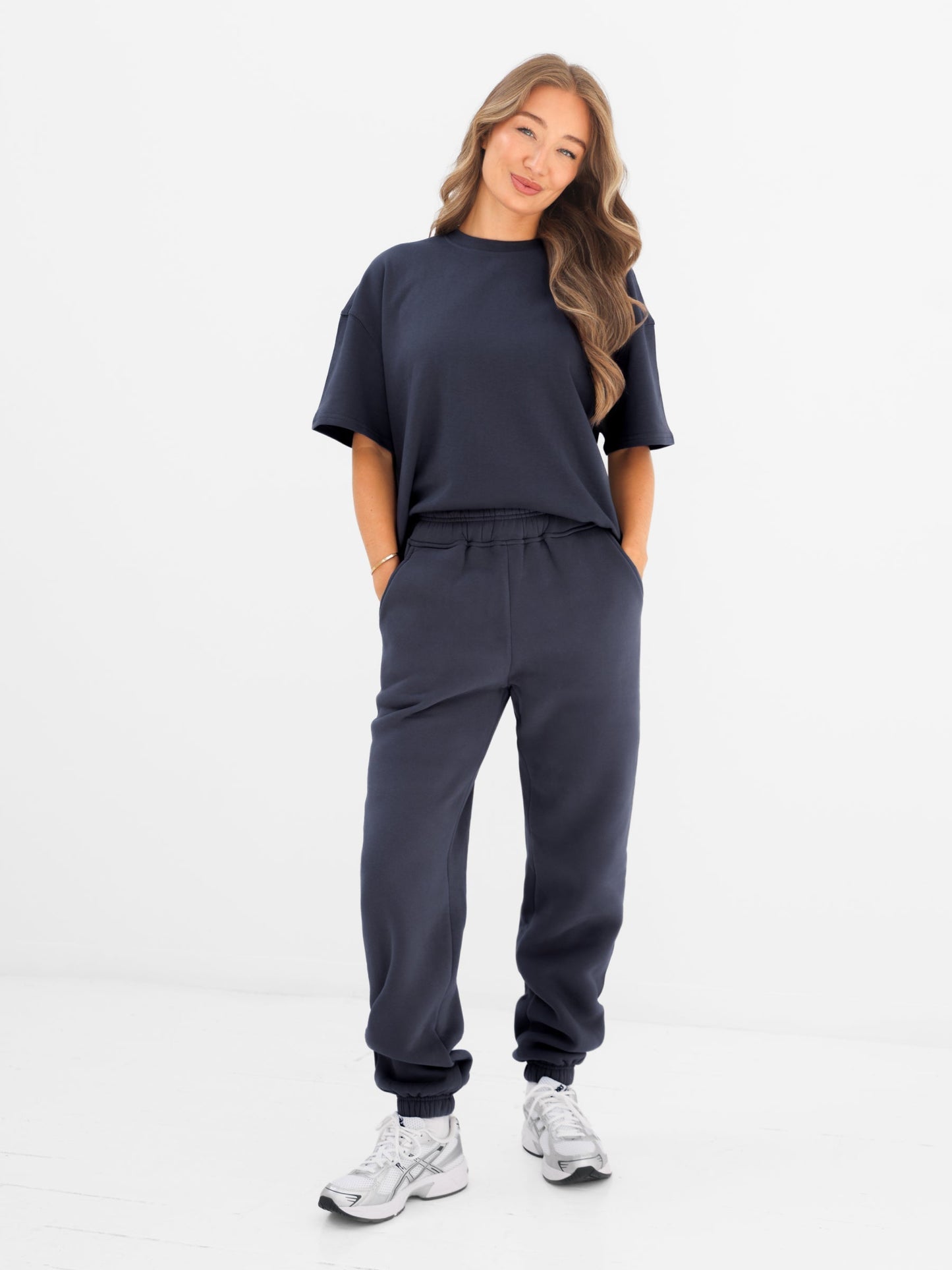Basic Boxy Oversized T-Shirt - True Navy