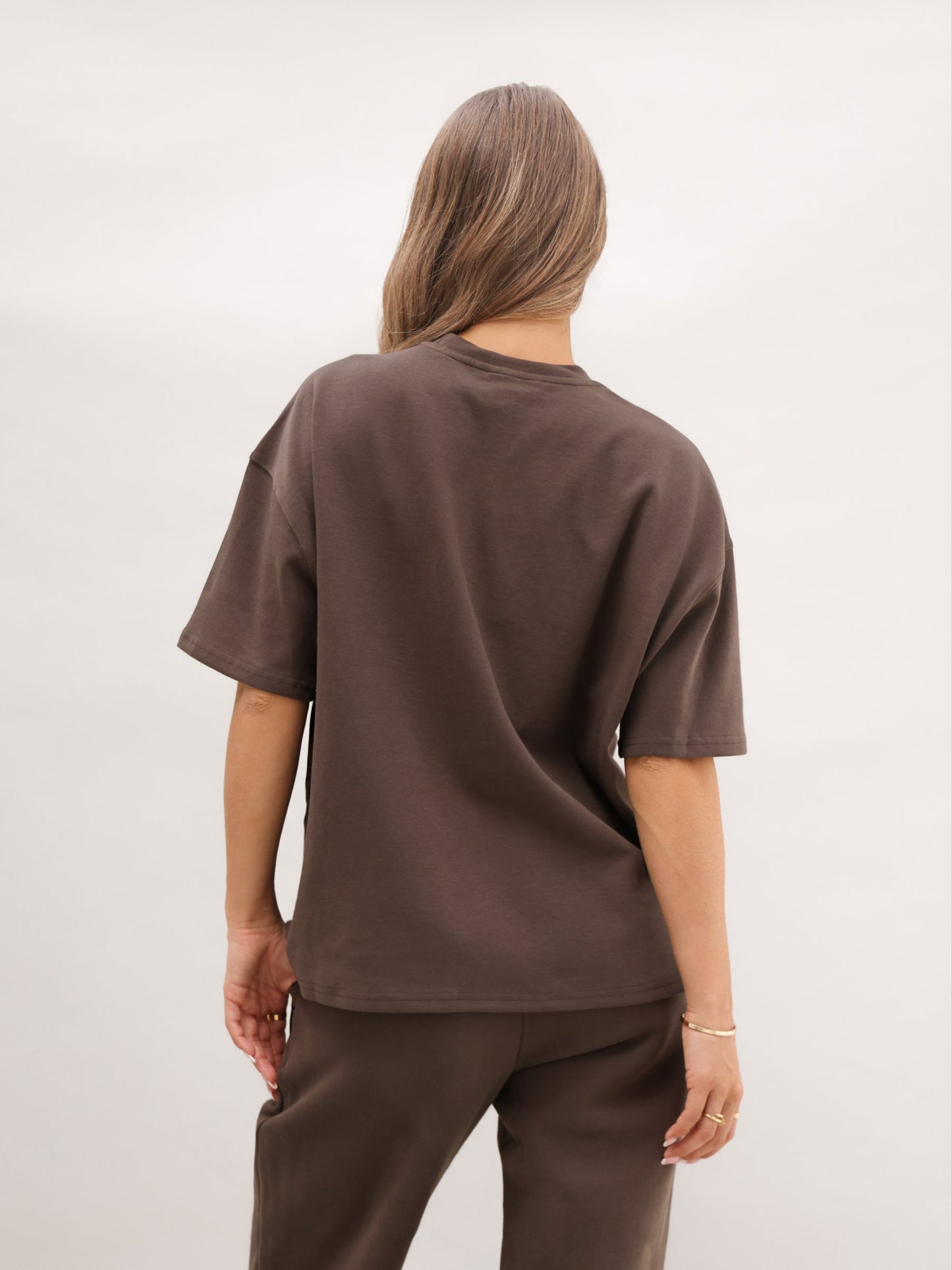 Basic Boxy Oversized T-Shirt - Cocoa Brown