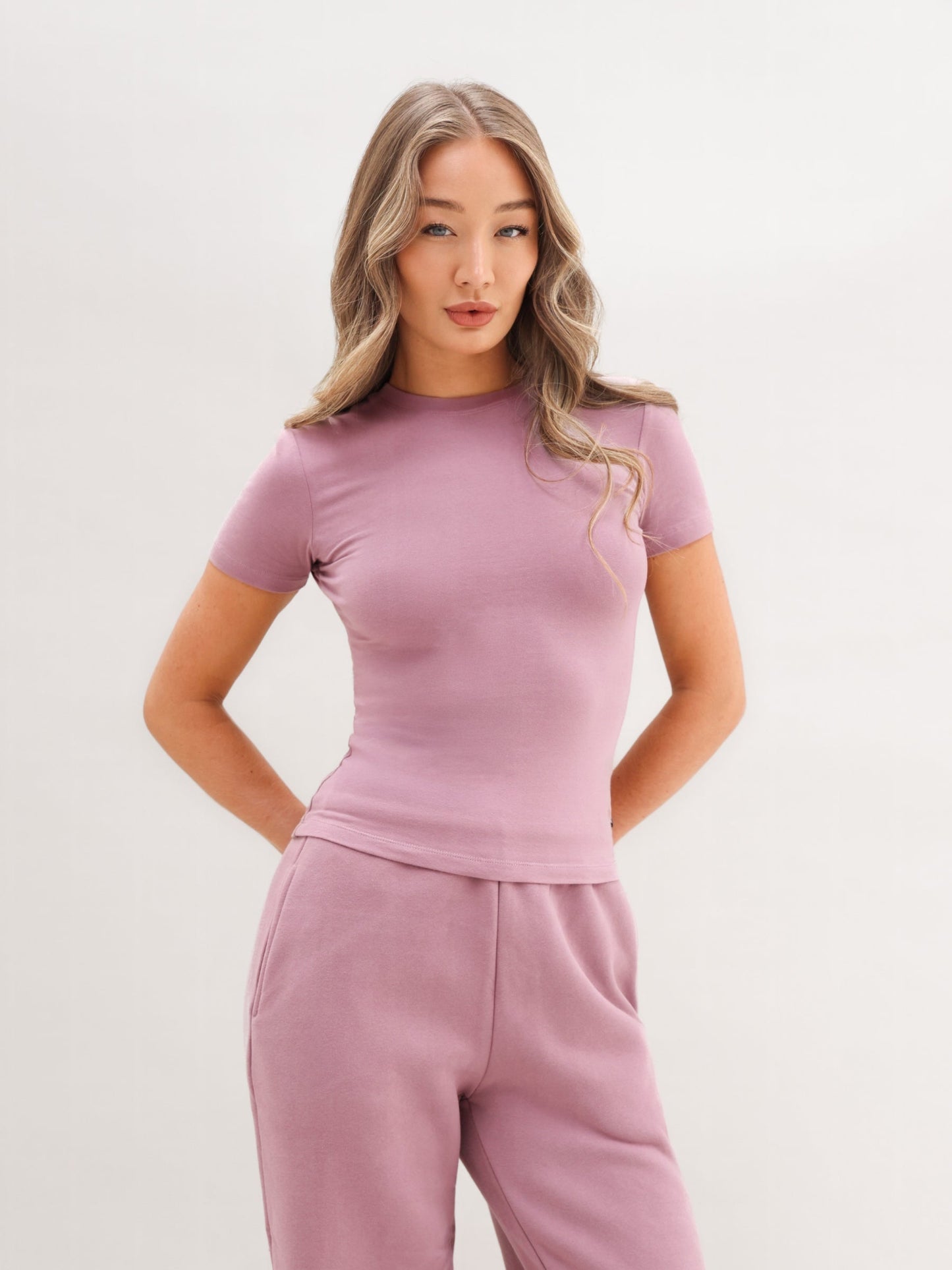 Basic Baby Tee - Dusty Pink