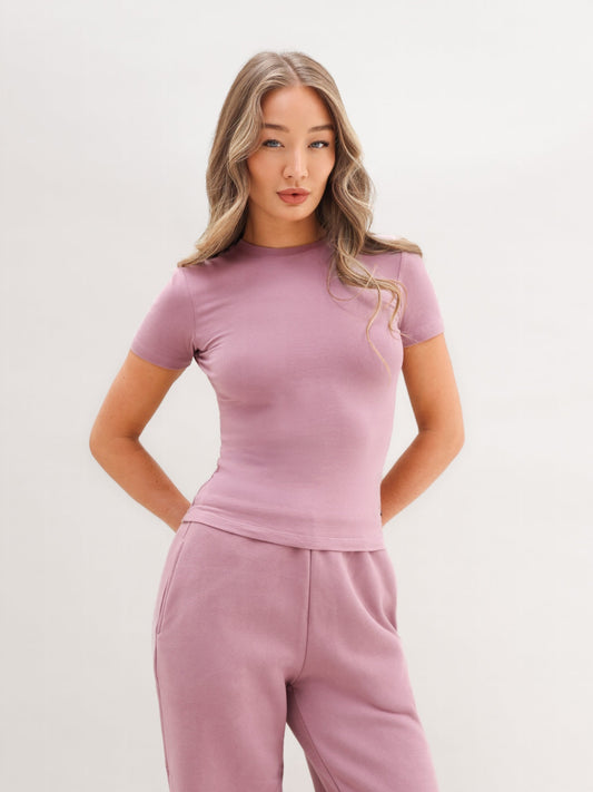 Basic Baby Tee - Dusty Pink