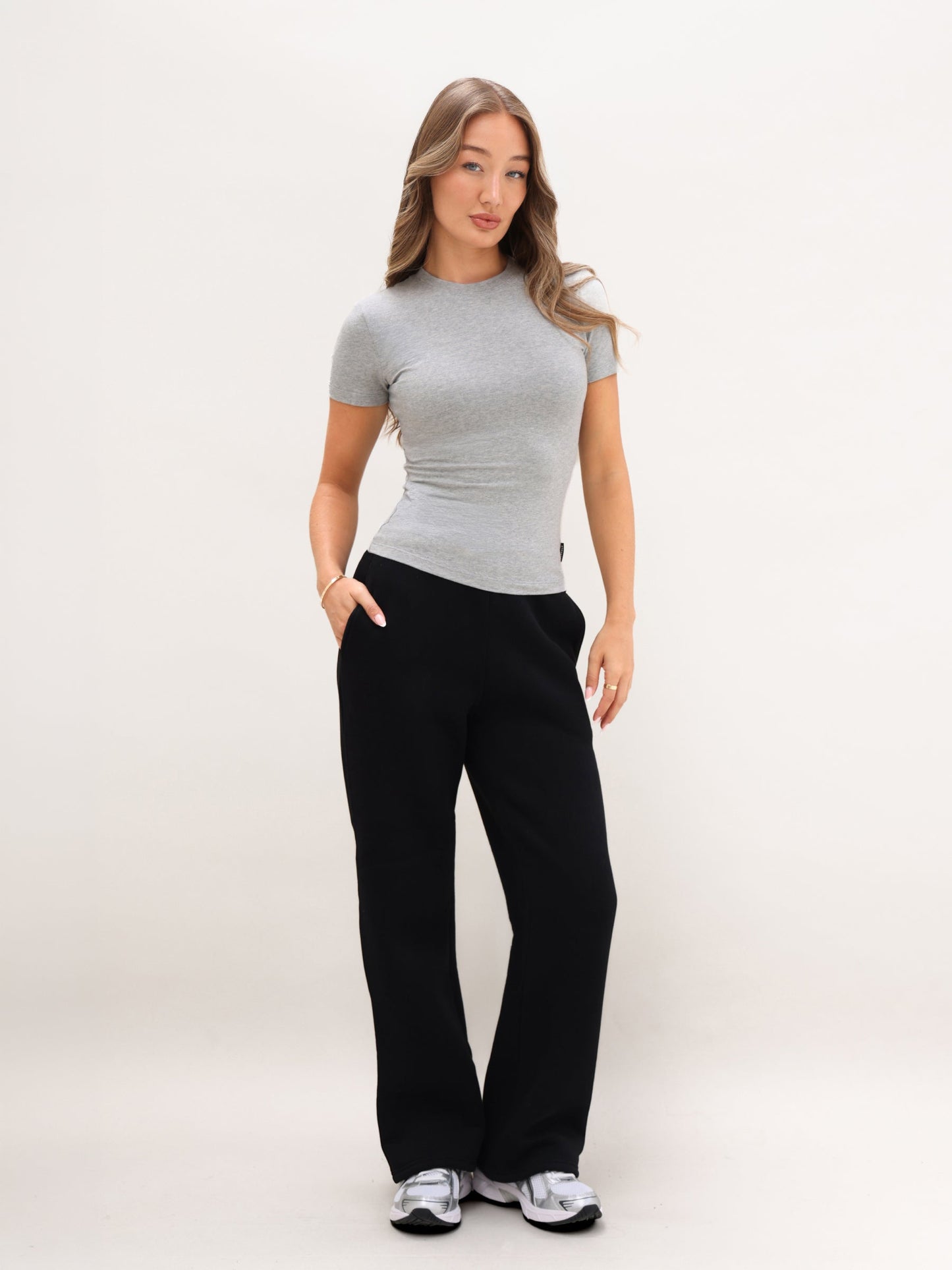 Basic Baby Tee - Marl Grey