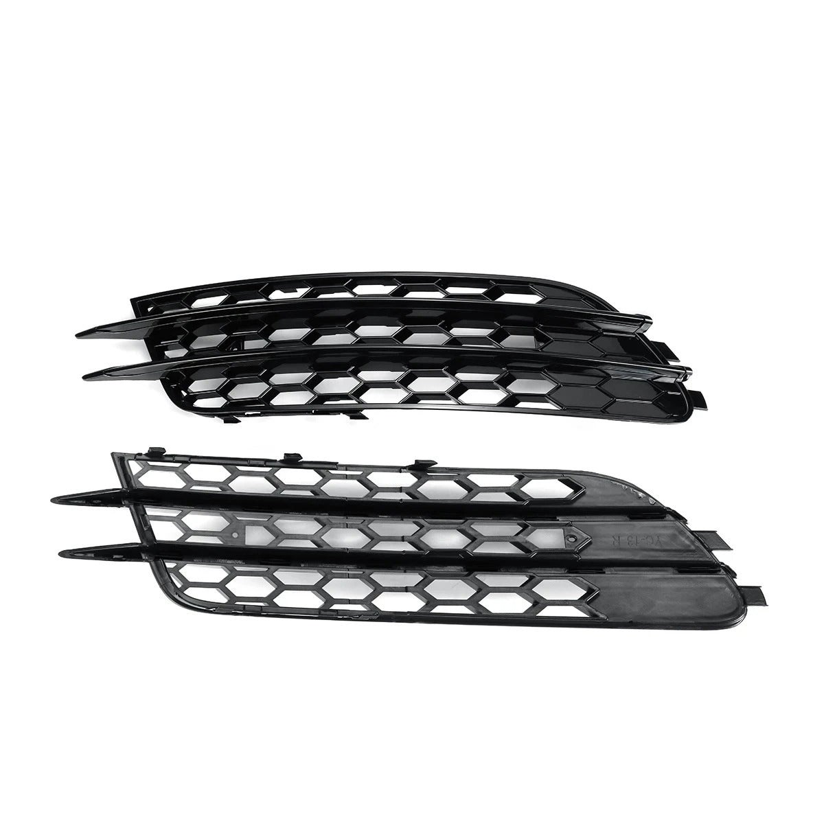 Audi A6 C7 Gloss Black Fog Light Grills (2012-2015)