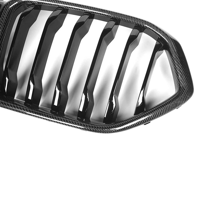 BMW X6 & X6M G06 F96 Carbon Fibre Single Slat Front Grills (2019-2022)