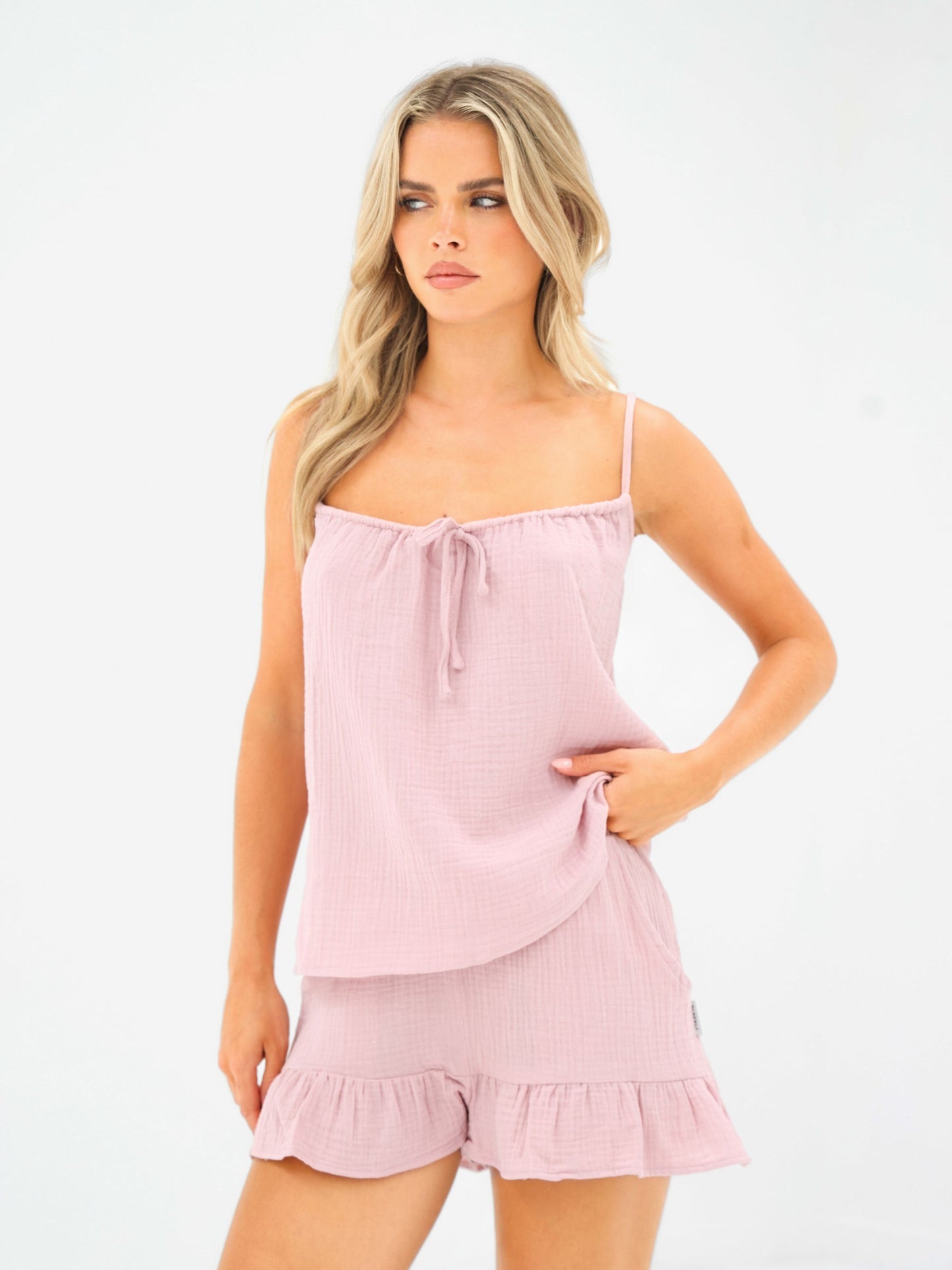 Mila Cami Top - Light Rose