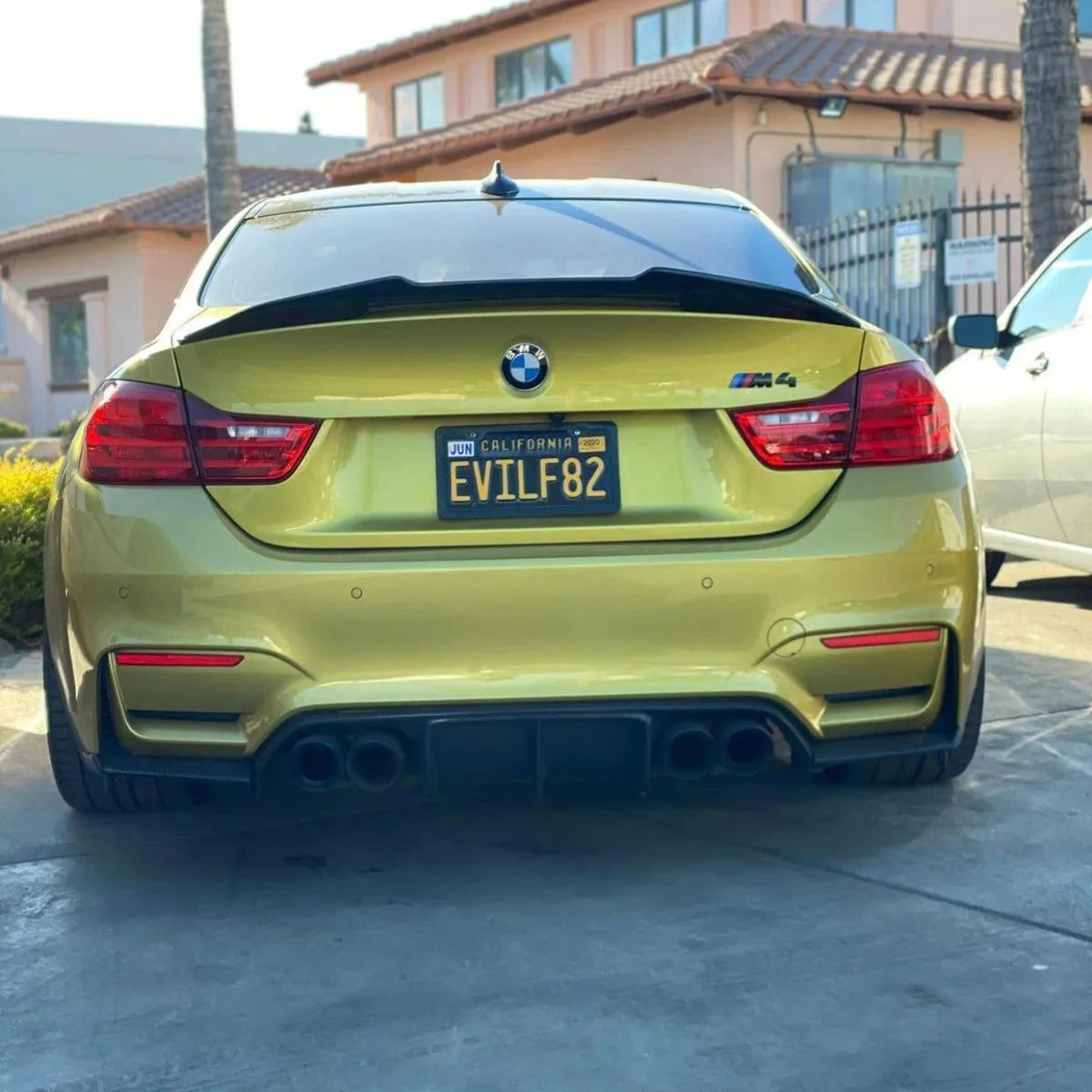 BMW M4 F82 Pre-Preg Dry Carbon Fibre Psm Ducktail Style Rear Spoiler By OPTIC (2014-2019)