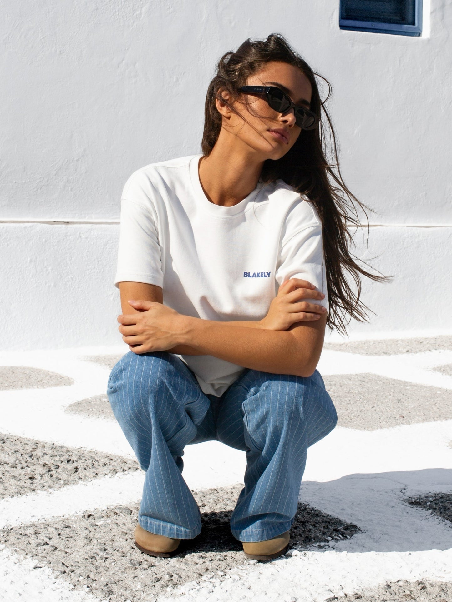 Cassie Chilli Oversized T-Shirt - White
