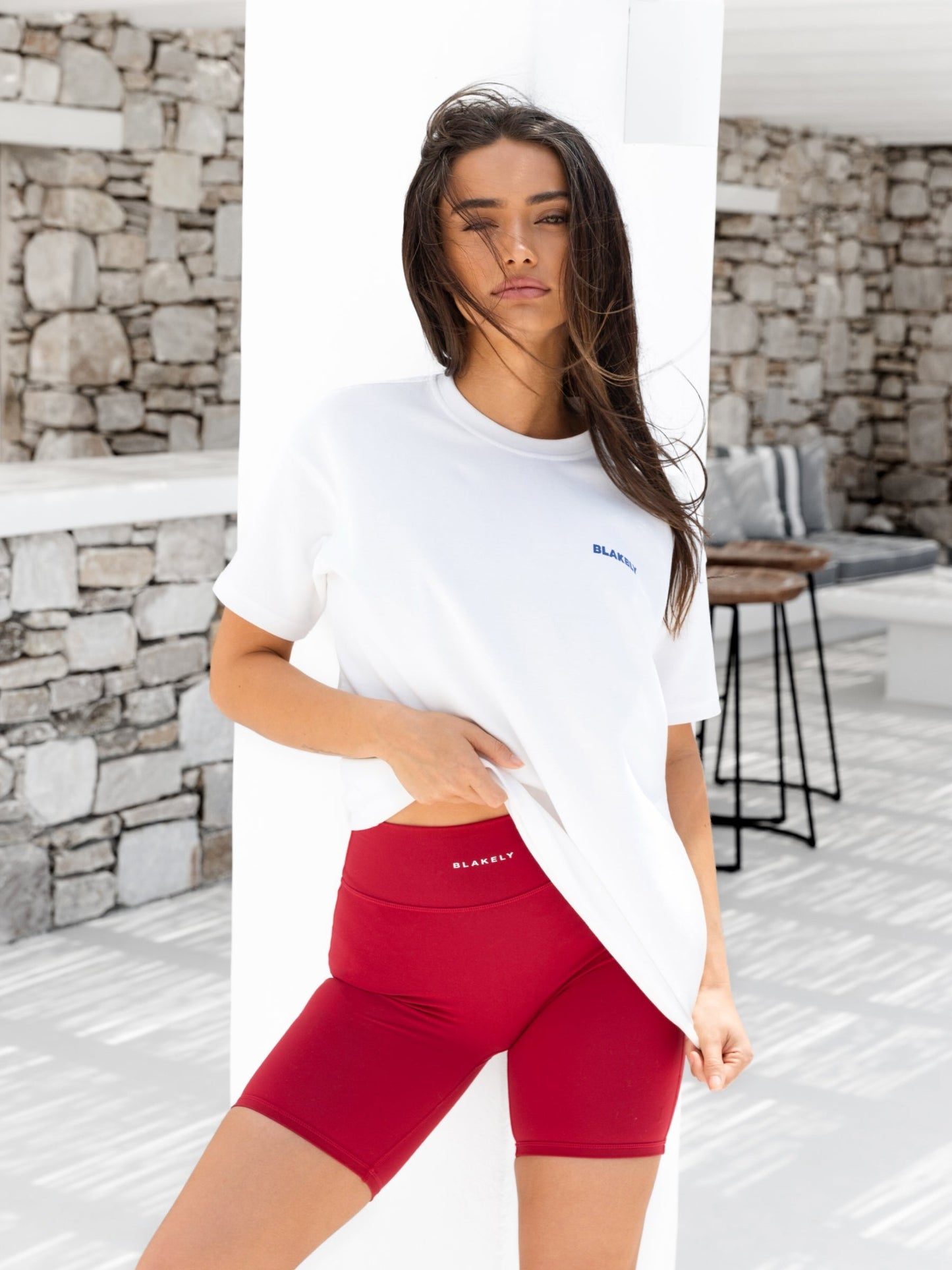 Cassie Chilli Oversized T-Shirt - White