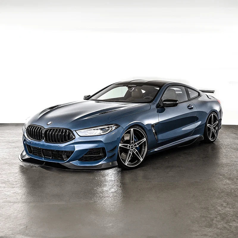 BMW 8 Series G14 G15 G16 M-Sport Pre-Preg Dry Carbon Fibre Ac Style Front Lip Splitter By OPTIC (2018+)