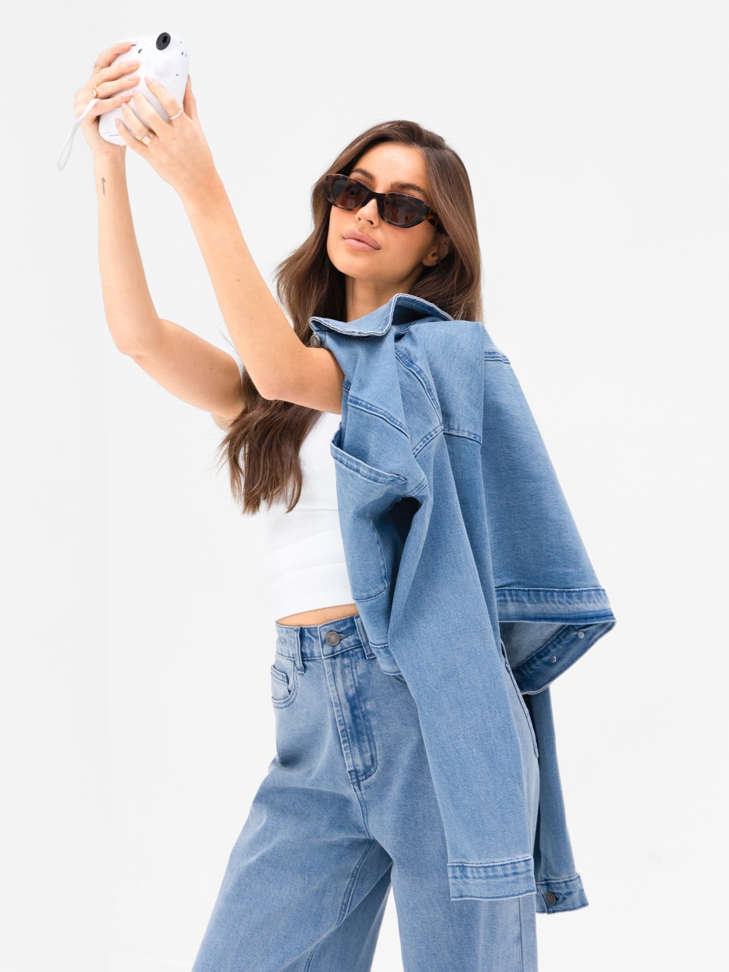 Wide Cut Jeans - Light Blue