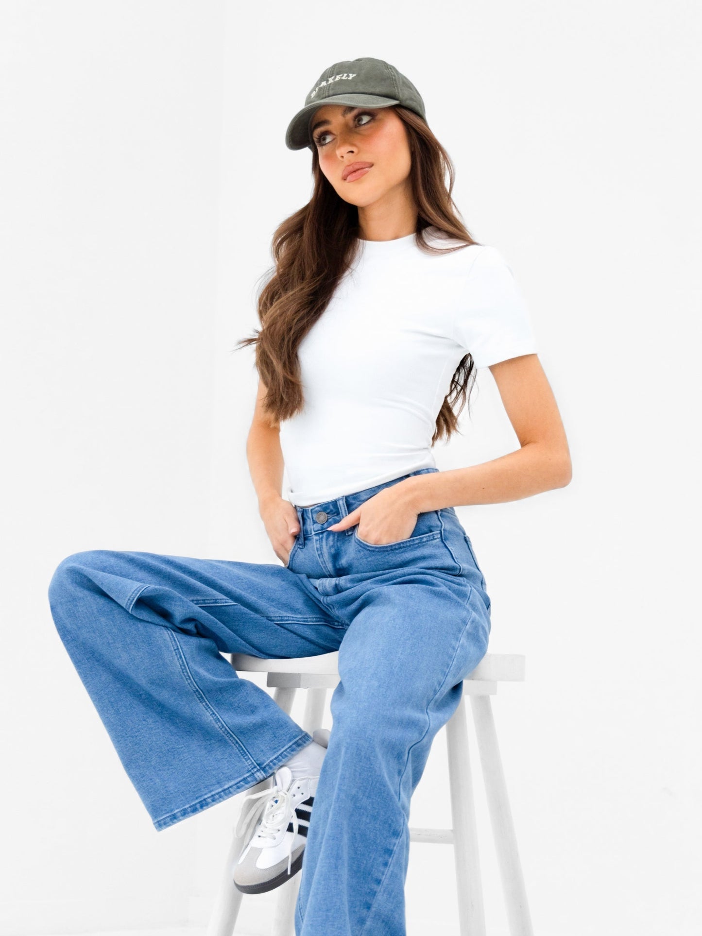 Wide Cut Jeans - Classic Blue