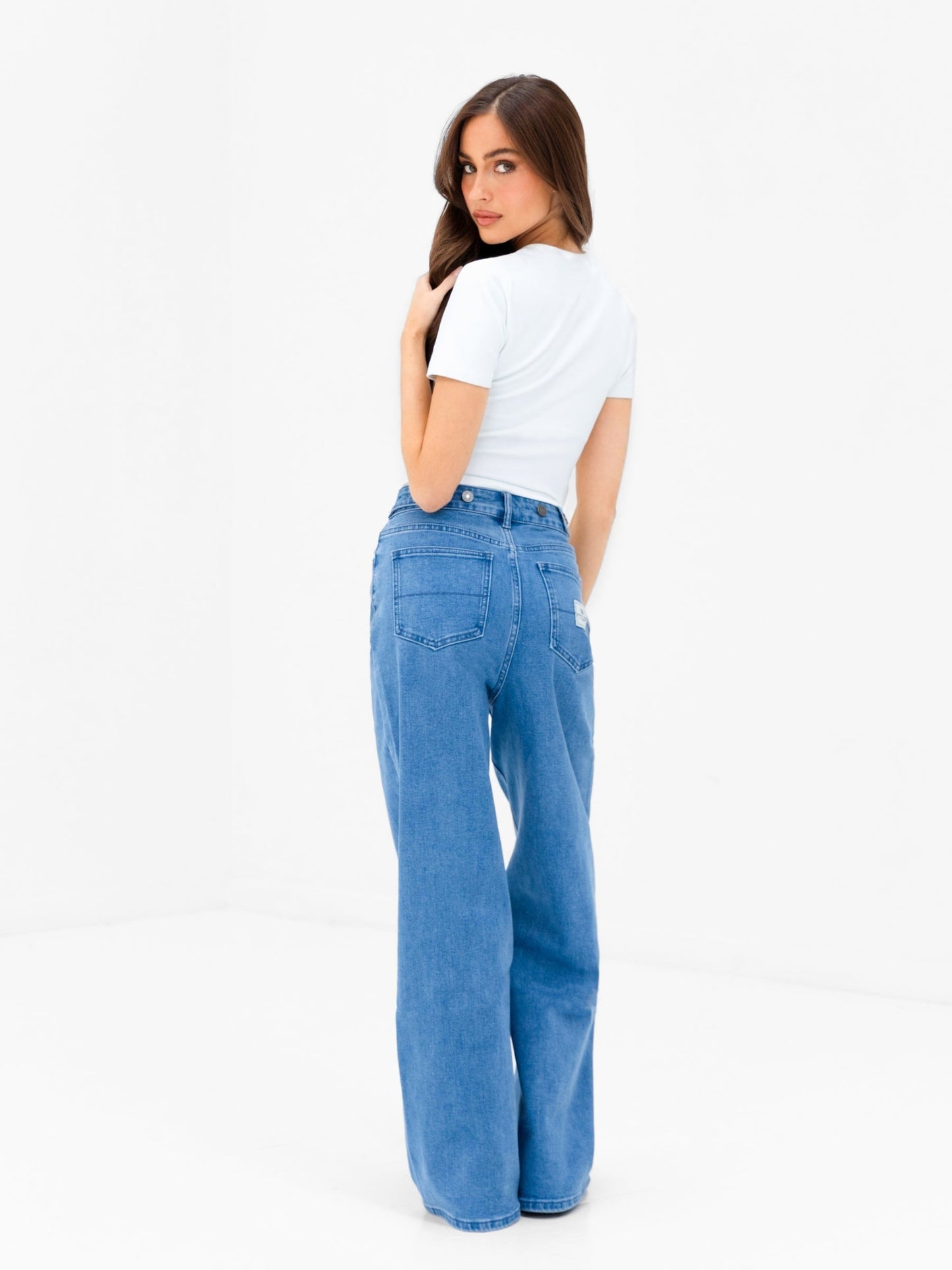 Wide Cut Jeans - Classic Blue