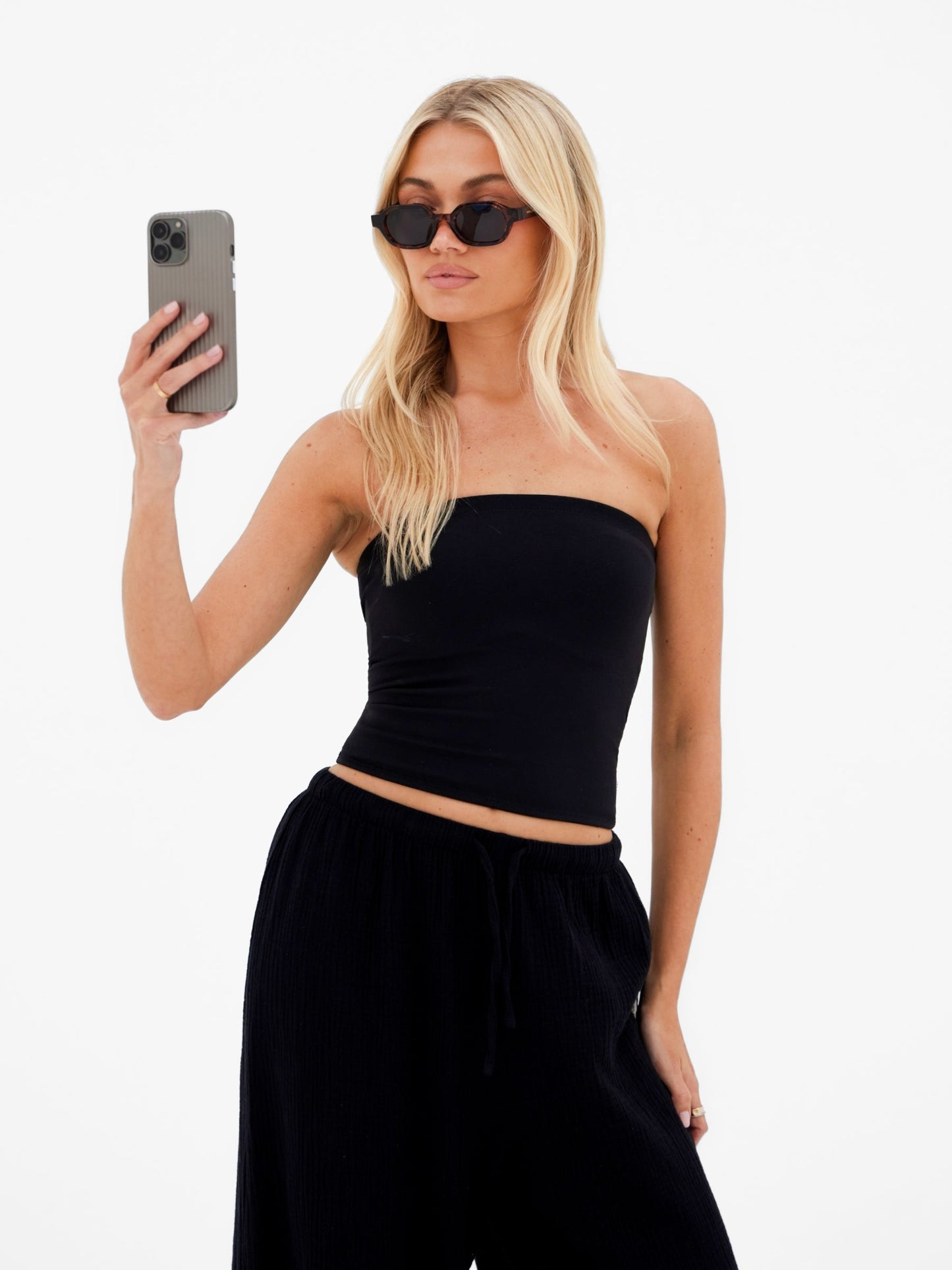 Lucia Bandeau Top - Black